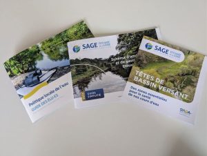 Photos de documents de sensibilisation au SAGE Estuaire de la Loire
